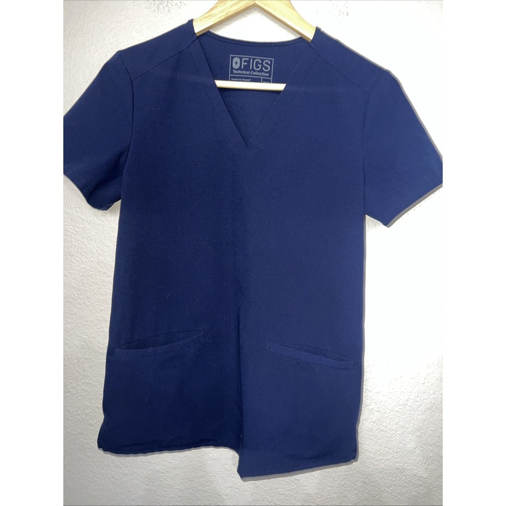 Figs Casma Scrub Top NAVY (PO 1193) Women's 3-pocket FW1100 EXTRA EXTRA SMALL
